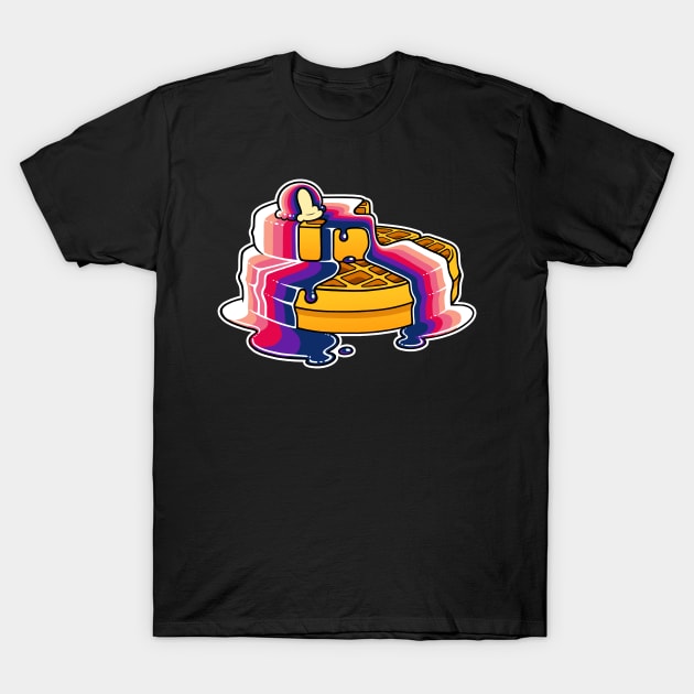 Cinthean Pride Waffles LGBT T-Shirt by FlannMoriath